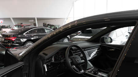 Audi car center, car with open door