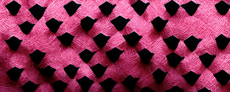 soft pink fabric with black dots, Colorful abstract wallpaper texture background illustrationの写真素材