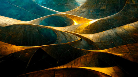 multicolored hypnotic abstract lines wallpaper background design , super bright colors juicyの写真素材