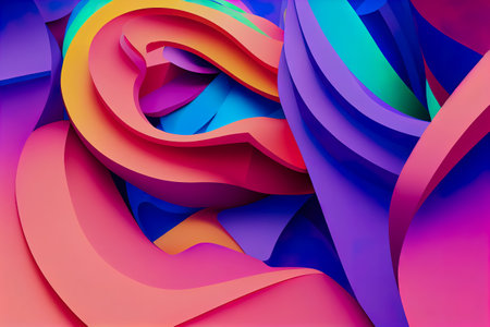 super bright vibrant colors, loseup of the painting. luxury backgroundの写真素材