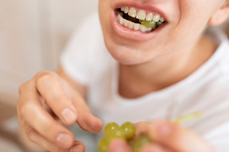 a woman wants to lose weight and therefore eats a lot of fruit