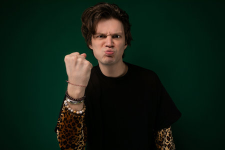 Man Making Fist Gesture With His Hands