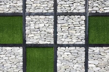 Modern art wall of international garden exhibition in Thailand.