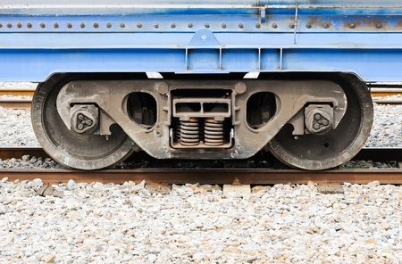 Carriage of cargo train in the cargo terminal.の写真素材