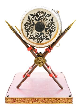 Traditional drum used to signal the battle.のeditorial素材
