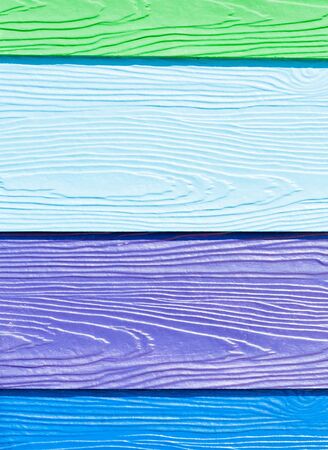 Colorful of wooden board on the house wall.