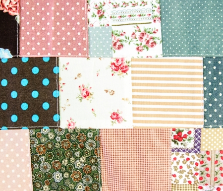 Patterns of table cloth in the restaurant.