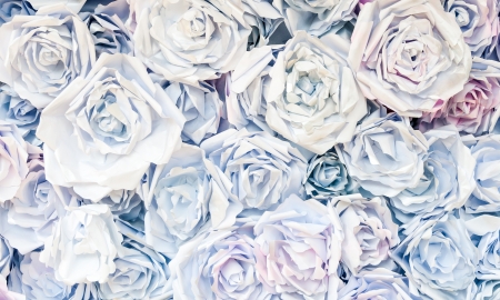 Paper rose background for decorate the wedding ceremony 