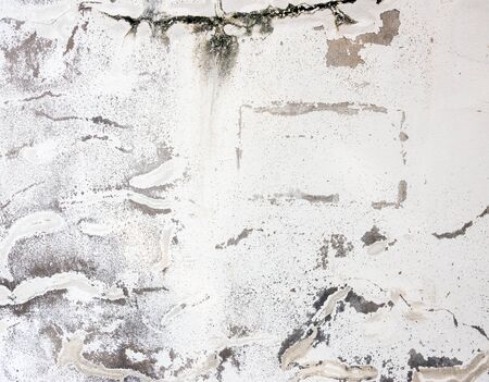 Old broken wall with many carck.の写真素材