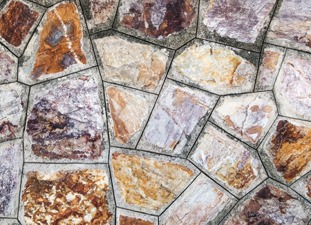 Strong granite wall of the restaurant.