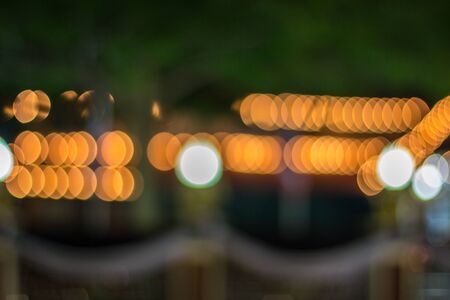 Beautiful background on dark, out of Focus Lights during the Night