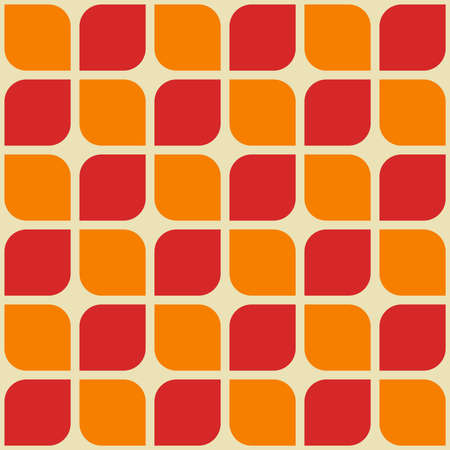 Seamless geometric flower pattern