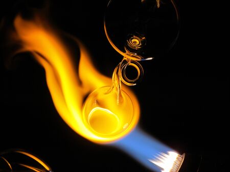 Glass blowing torch の写真素材