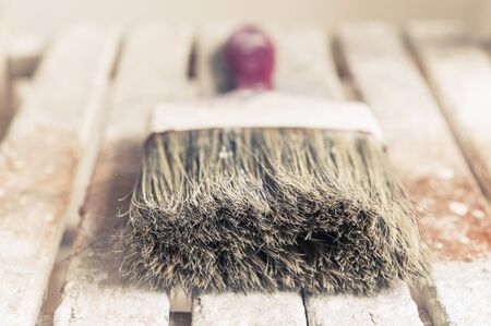 Painter and decorator s brushの写真素材