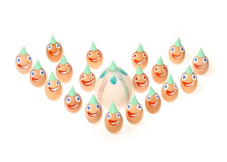 parade of easter eggs, merry team
