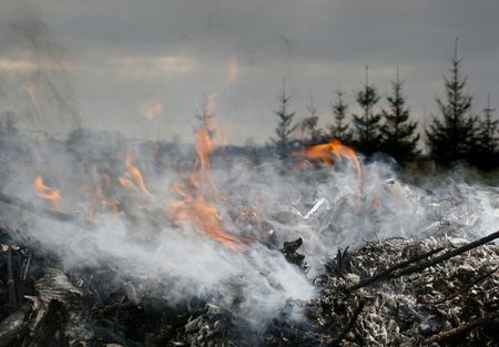 illegal burn refuse, poisonous smoke, fire and fumes, clouds of toxic smoke