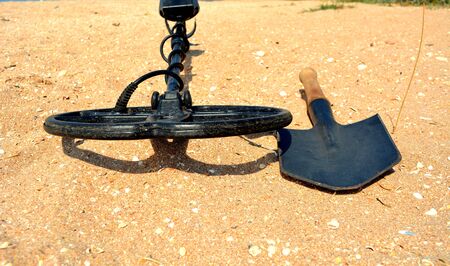 Treasure hunter metal detectorの写真素材