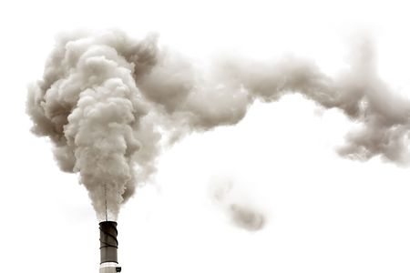 Dirty smoke isolated, ecology problemsの写真素材