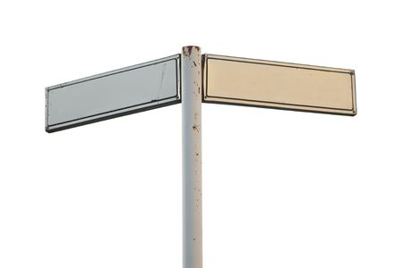 Blank sign for advertisement isolatedの写真素材