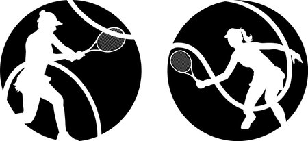 Female Tennis Ball, Game Day, Tennis Seasonのイラスト素材