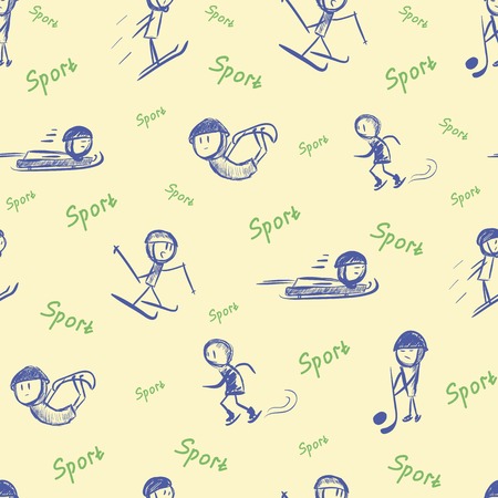 Seamless texture sportsÂのイラスト素材