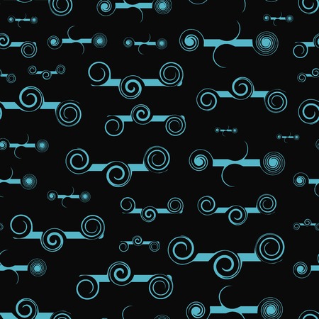 Seamless texture with the abstract twisted elements located on a diagonalsのイラスト素材