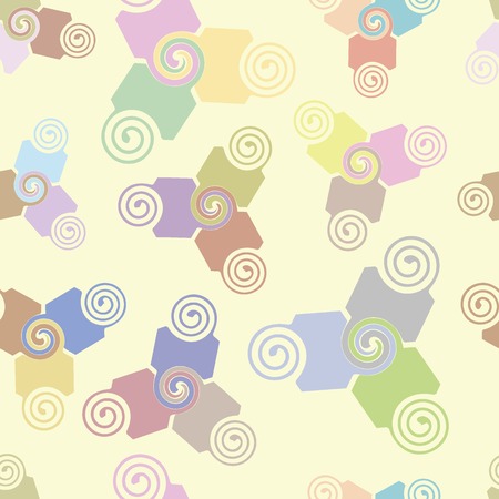 Seamless texture with triangular abstract color elementsのイラスト素材