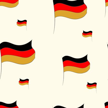 Seamless structure with color flags of Germanyのイラスト素材