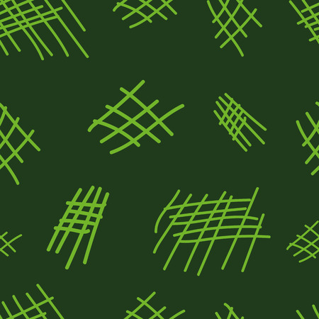 Seamless texture with green grids against a dark backgroundのイラスト素材