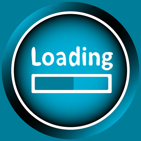 Icon the button with loading and a strip of processのイラスト素材