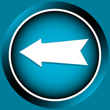 Icon the button of blue color with an arrow the indexのイラスト素材