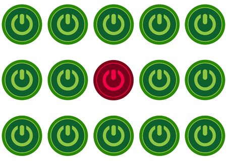 Icon of inclusion and switching off among othersのイラスト素材