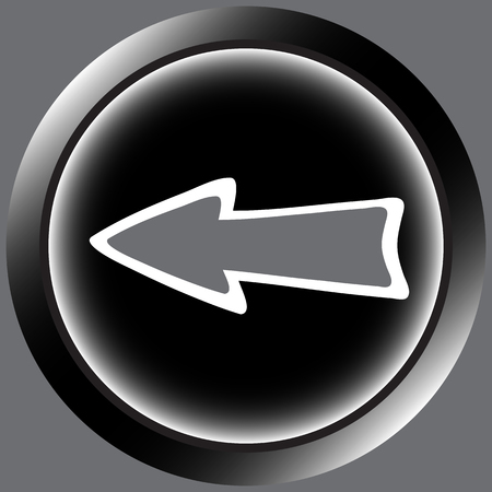 Icon the button with a conceptual pointerのイラスト素材