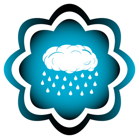 Icon with a blue gradient of weatherのイラスト素材