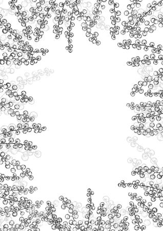 vector mimosa yellow flower illustration on March 8のイラスト素材