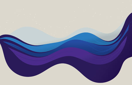 Abstract wave background. All items grouped on same layer. Easy to manipulate and change colors. のイラスト素材