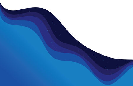 Abstract wave background. All items grouped on same layer. Easy to manipulate and change colors. のイラスト素材