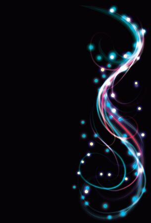 Blurry light streaksの写真素材
