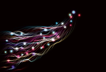 Blurry abstract electric light effect backgroundのイラスト素材