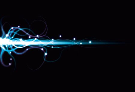 Blurry abstract energy beam blue backgroundのイラスト素材