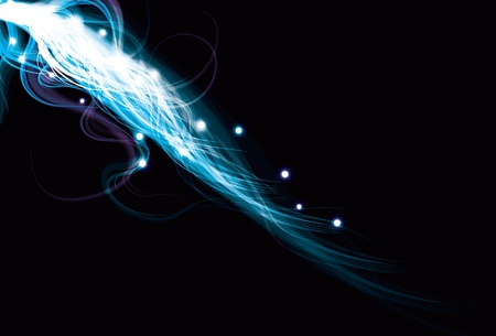 Wispy abstract energy beam blue backgroundのイラスト素材