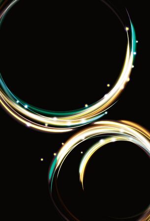zooming abstract light effect circle backgroundのイラスト素材