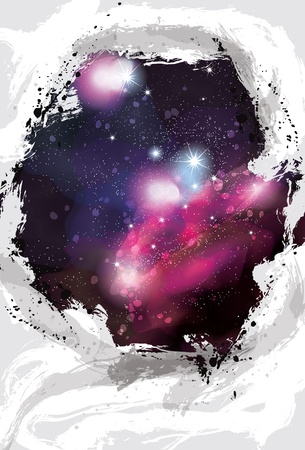 Artistic painted grunge space backgroundのイラスト素材