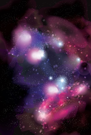 Funky abstract space nebula backgroundのイラスト素材