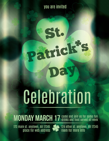 St  Patrick s Day Pub Flyer Templateのイラスト素材
