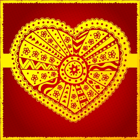 Elegan Green lace frame with polka dot backgroundのイラスト素材