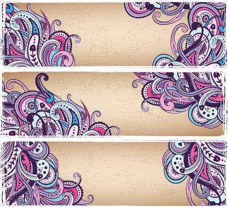 Beautiful Indian paisleyのイラスト素材