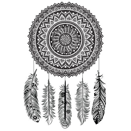 Ethnic Dream catcher のイラスト素材