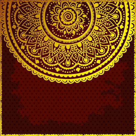 Beautiful vintage ornament can be used as a greeting cardのイラスト素材