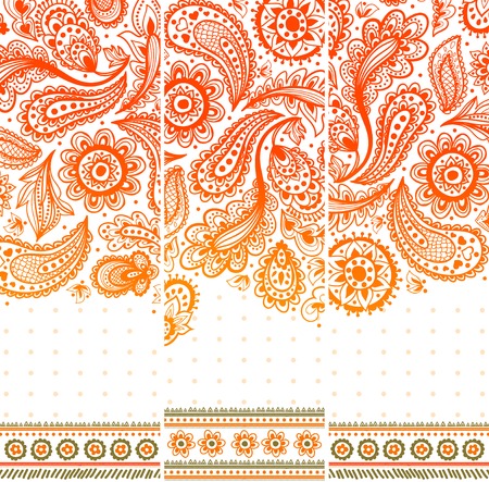 Beautiful vintage ornament can be used as a greeting cardのイラスト素材